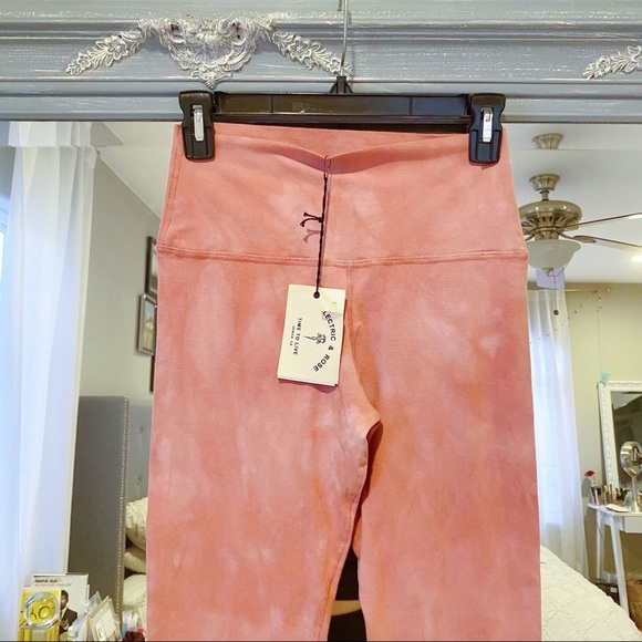 NEW NWT Electric & Rose Sunset Legging High Waist Activewear Yoga Pants Pink L - Picture 10 of 10